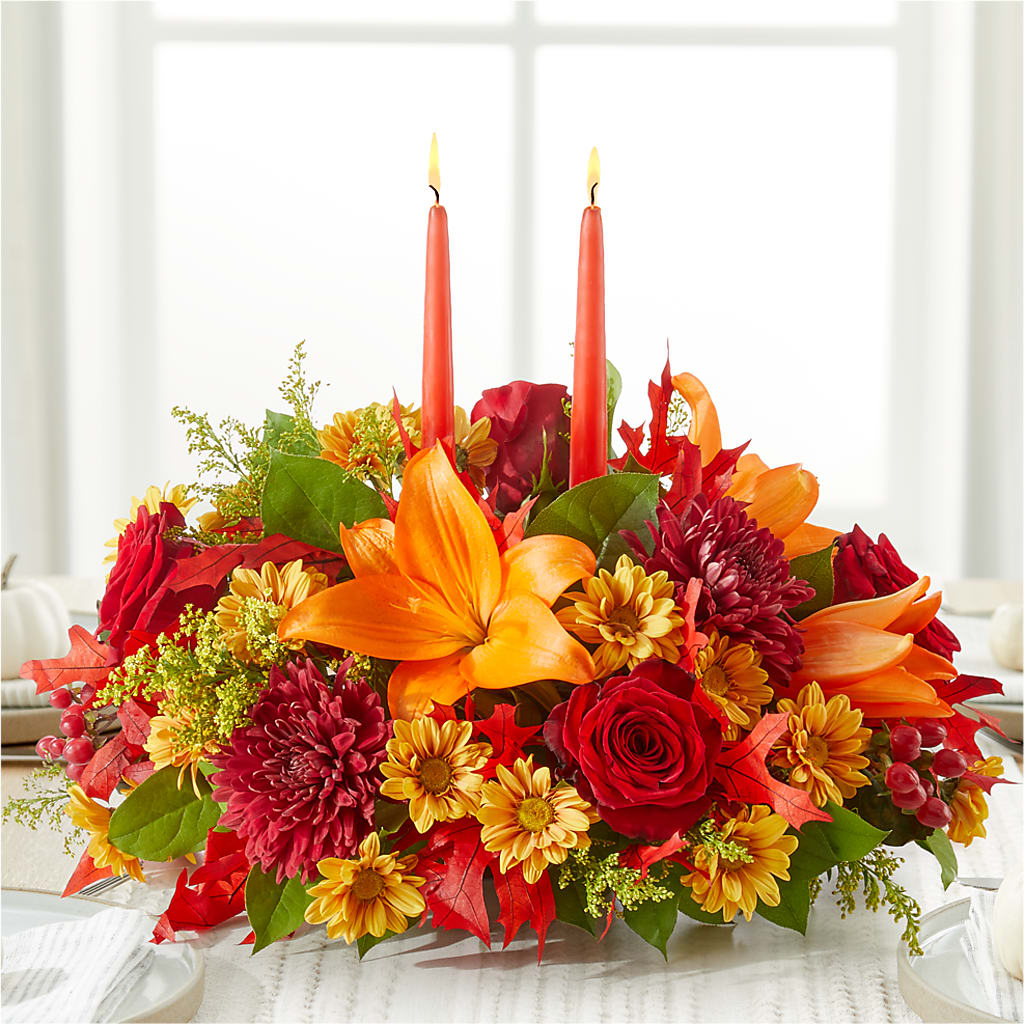 Autumn's Embrace Centerpiece –  Hurst Florist, Callahan FL