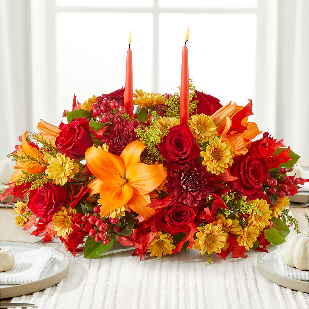 Autumn's Embrace Centerpiece –  Hurst Florist, Callahan FL