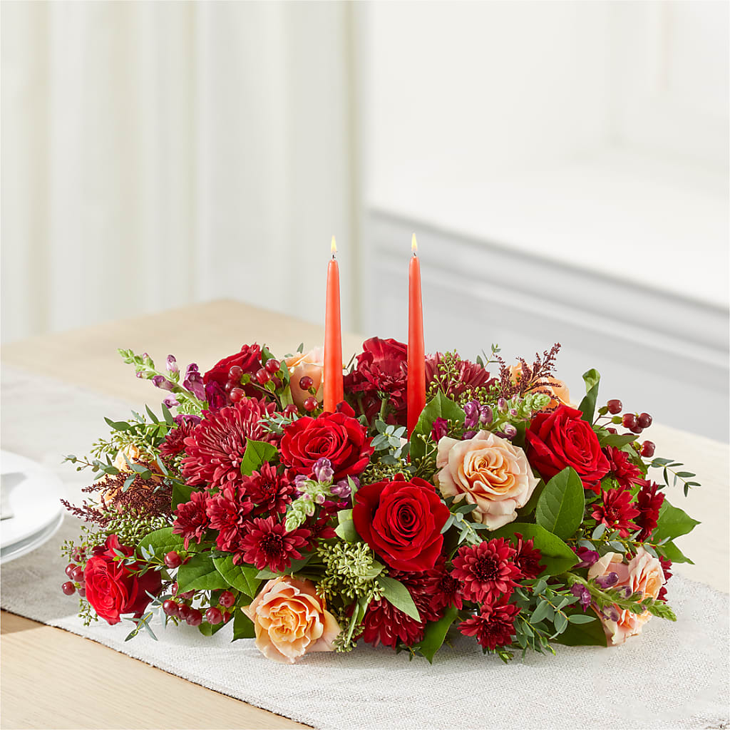 Most Thankful Centerpiece –  Hurst Florist, Callahan FL
