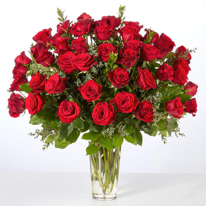 Forever Yours Fifty Stem Red Rose Bouquet –  Hurst Florist, Callahan FL
