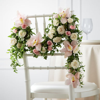 Orchid Rose Chair Décor –  Hurst Florist, Callahan FL