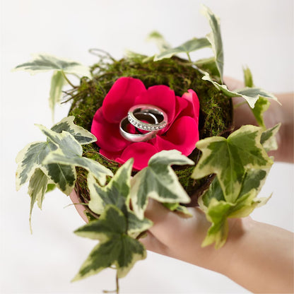 Lila Rose Ring Nest –  Hurst Florist, Callahan FL