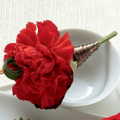 Red Carnation Boutonniere –  Hurst Florist, Callahan FL
